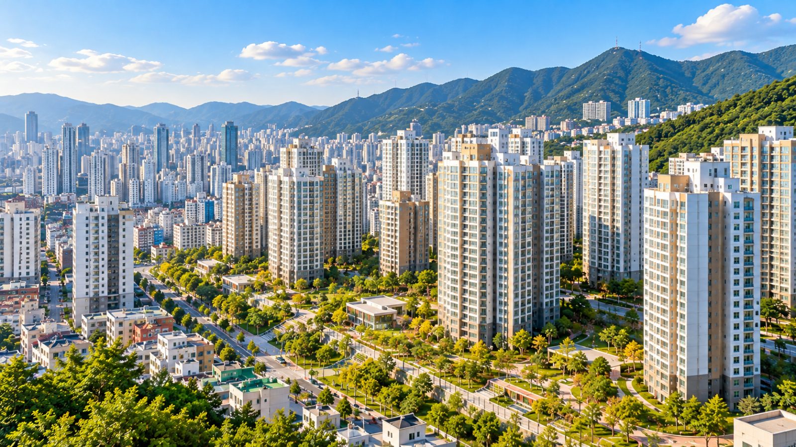 부산 전포동 부영 아파트 단지 전경 이미지