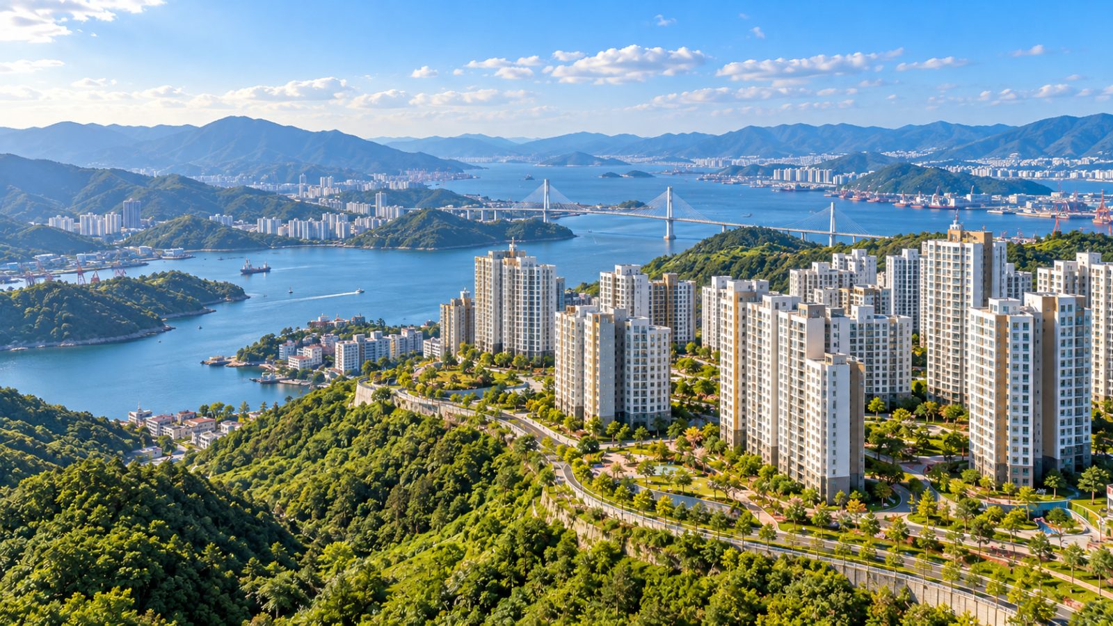마산 가포 부영 아파트 단지 전경 이미지